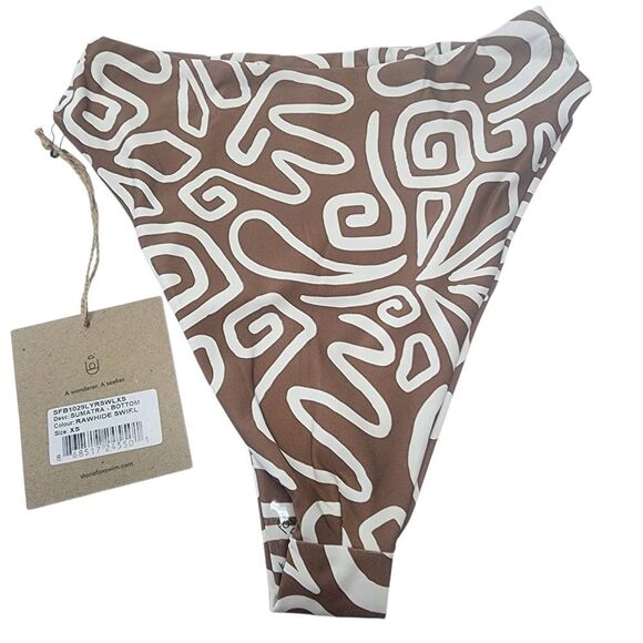 NWT Stone Fox Swim Rawhide Swirl Sumatra Bikini Bottoms (XS) - Picture 3 of 4